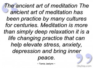 the ancient art of meditation the ancient