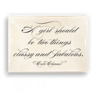 Home » Gift » Glass Tray with Coco Chanel Quote