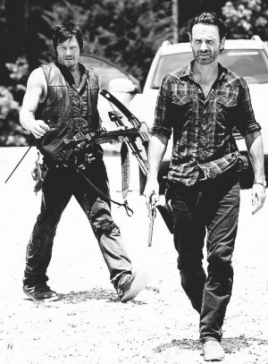 Daryl Dixon (Norman Reedus) and Rick Grimes (Andrew Lincoln) in The ...