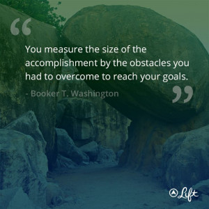 Booker T. Washington quote. 