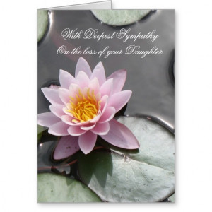 Loss of Daughter With Deepest Sympathy Card