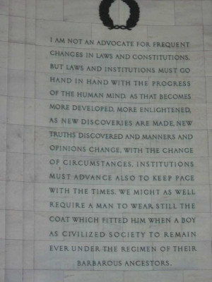 Thomas Jefferson on Change