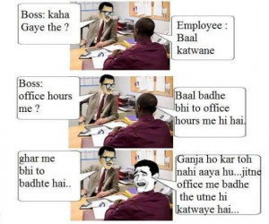 Angry Boss And Funny Employee