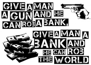 funny banks world economy quote