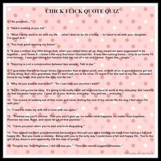 Chick Flick Quotes