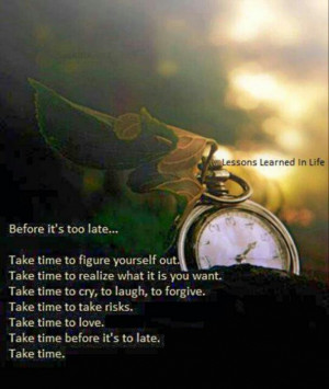 Before It's Too Late