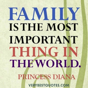 Family Quotes Most Important Thing World