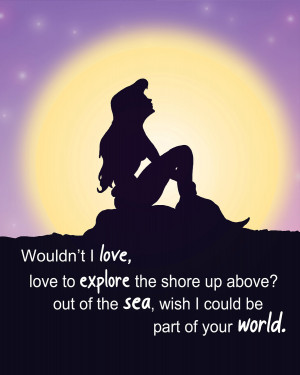 Disney Love Quotes Little Mermaid The little mermaid... part of