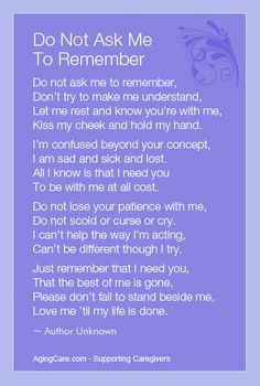 Alzheimer's and Dementia