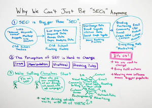 Why We Can't Just Be SEOs Anymore - Whiteboard Friday