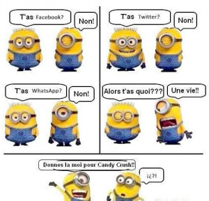 ... Les minions parlent des réseaux sociaux et échangent sur leur vie