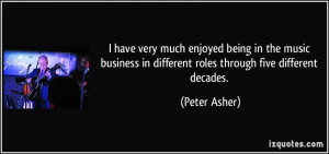 More Peter Asher Quotes