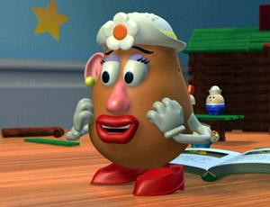 toy story 2 my little sweet potato mr potato head calls to his wife ...