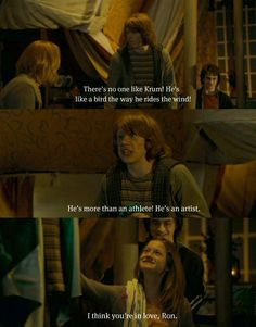 ron weasley look at how harry is looking at ginny more ginny weasley ...