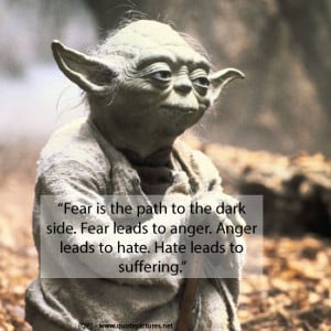Yoda – Fear is the path to the dark side