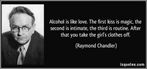 ... . After that you take the girl's clothes off. - Raymond Chandler