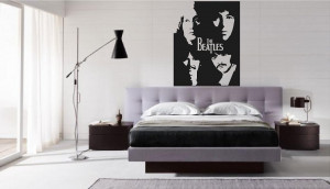 The Beatles vinyl wall art decal