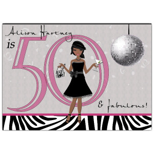 File Name : Chic-African-American-Girl-Disco-50th-Birthday-Invitations ...