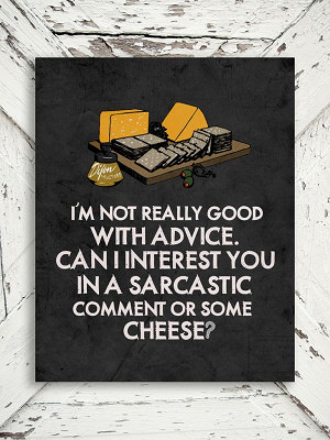 friends print the sarcastic cheese chandler bing sarcasm for him ...