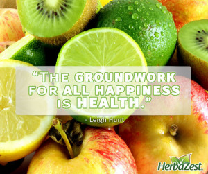 Quote: The Groundwork for all Happiness is Health