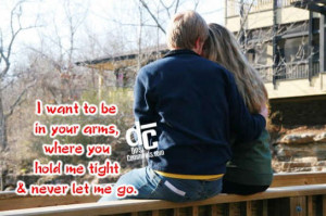 want to be in your arms