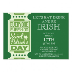 Irish Sayings Invitations