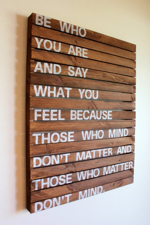 Be who you are - Rustic Wood Pallet Sign
