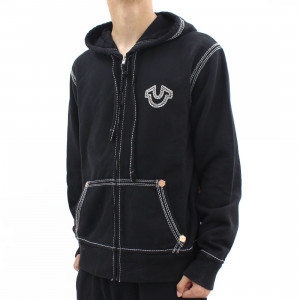true religion hoodie black