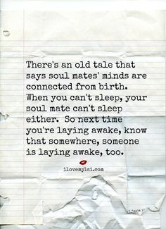 ... Quotes, Cant Sleep Quotes Thoughts, Lay Awak, Quotes Love Soul Mates