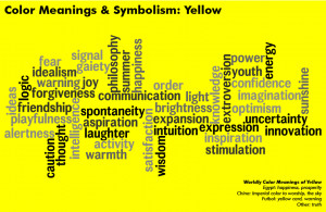 Yellow is the color of sunshine. It’s associated with joy, happiness ...