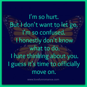 ... honestly don't know what to do. I hate thinking about you. I guess it