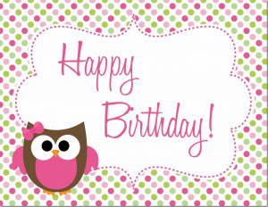 Owl Birthday Party – Free Printables