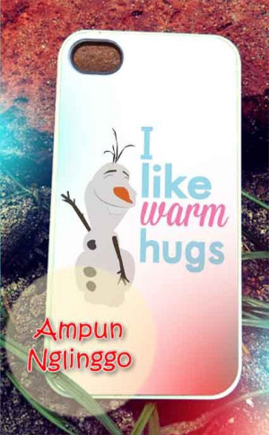 Olaf frozen quotes warm hug iPhone 4/4s/5 Case by AmpunNglinggo, $15 ...