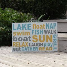 Lake House sign ♥... Perfect for our future lake house!!! :) More