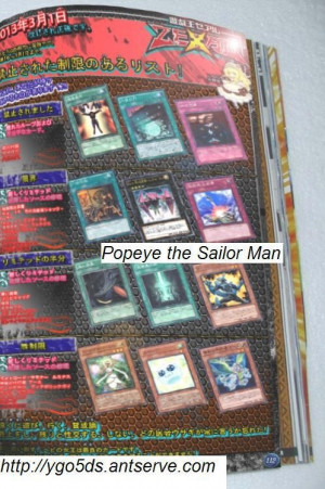 Konami Yugioh Ban List March 2013