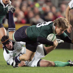Denis Leamy tackling South Africa's Francois Steyn to the ground last ...