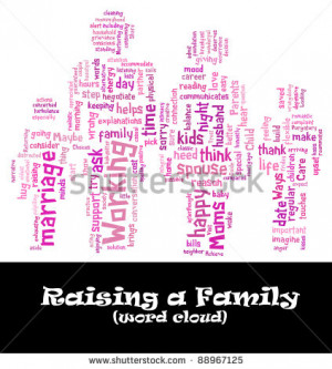 raising-family-info-text-cloud-word-composed-in-the-shape-of-a-family ...