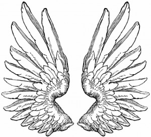 stencils angel wing tattoos wing tattoo design by wings tattoo outline ...