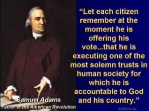 Samuel Adams Voting Quote