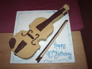 violin cake Image