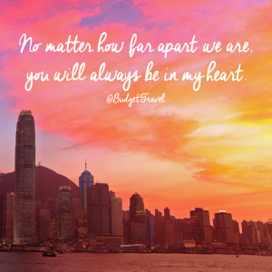 no matter how far apart travel quote