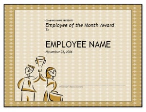 Free Employee Of The Month Template For Employee Recognition In ...