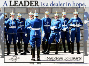 leader is a dealer in hope napoleon bonaparte