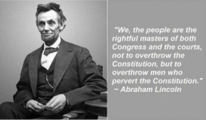 Abraham Lincoln on government.