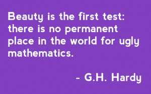 Quotable maths: Hardy