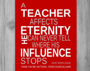 Personalized Teachers Gift Idea MALE TEACHER Quote Poem Inpirational ...