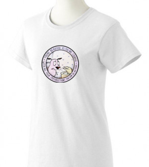 ... Courage cowardly dog quote women tshirt cool funny tshirt all color