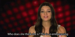 Kendall Jenner Quote (About bitch, bitchy, embarrassing, gif)