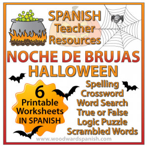 Worksheets and Activities about Halloween in SPANISH