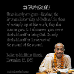 Srila Prabhupada Quotes For Month November 23